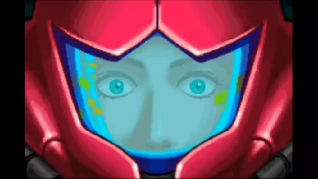 Samus se sorprende por la IA. Metroid Fusion