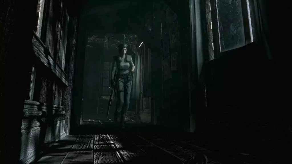 Jill Valentine en la casa de invitados. Resident Evil remake
