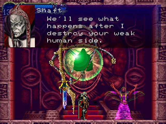 Castlevania Symphony of the Night. Shaft reveals the truth