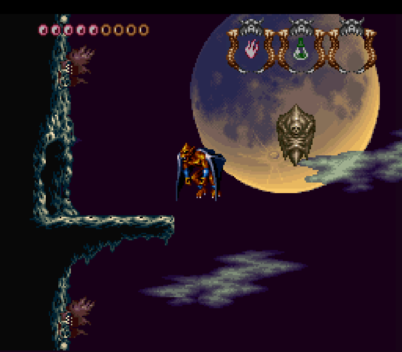 Captura de pantalla de una de las zonas de Demon's Crest, las Torres de la Muerte.