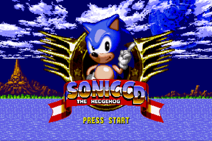 Pantalla del título de Sonic CD.