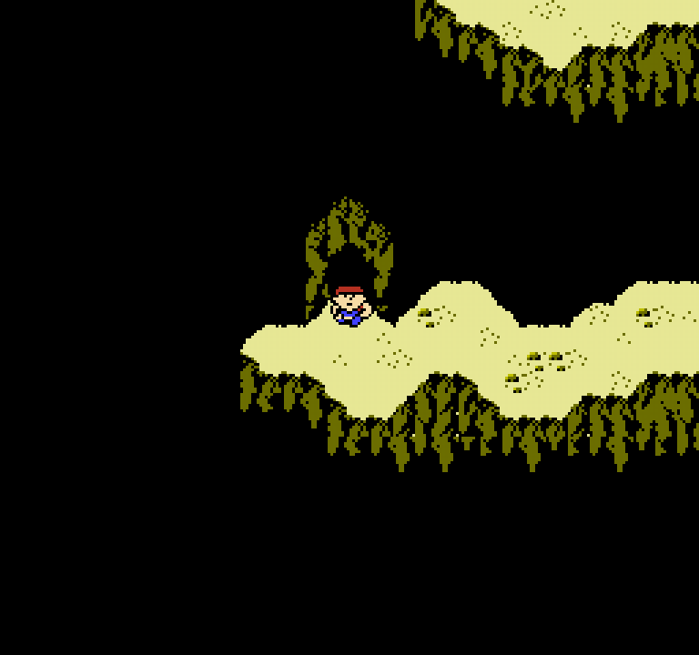 Imagen que muestra la entrada a las Cuevas del Monte Itoi, la primera sala del nivel final de Mother.