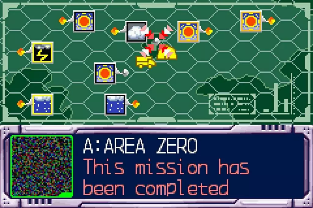 Captura de pantalla de la pantalla de selección de nivel de MegaMan Zero 4, la vía para elegir entre distintos modos de dificultad.