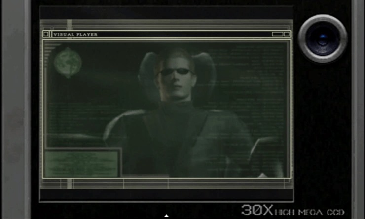 Wesker dando instrucciones a Ada. Resident Evil 4