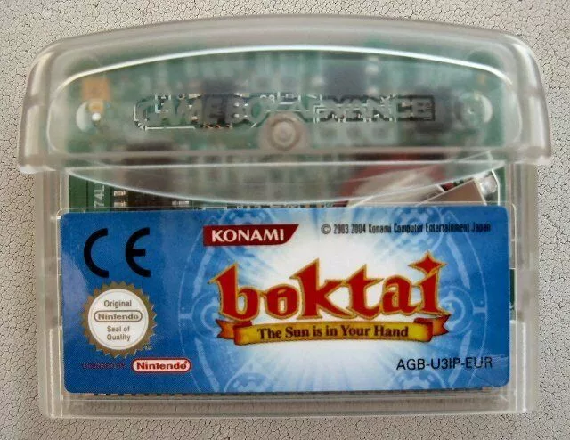 El sensor de luz estaba integrado con el cartucho de Boktai, un concepto muy adelantado a su época, y que pocos títulos han podido replicar.