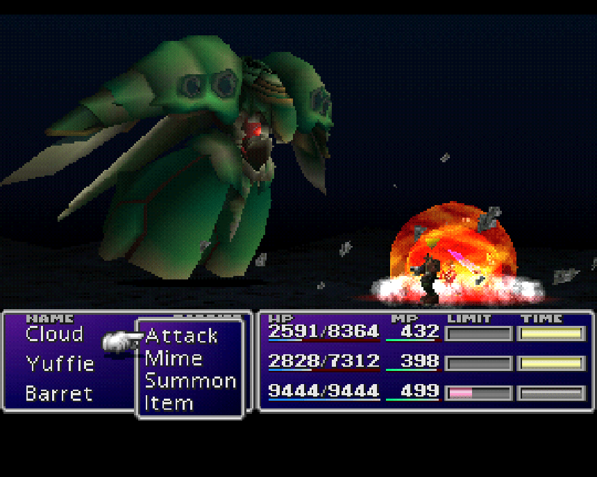 Arma Esmeralda, uno de los jefes más duro de los Final Fantasy Clásicos.