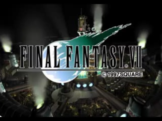 Pantalla del título de Final Fantasy VII.