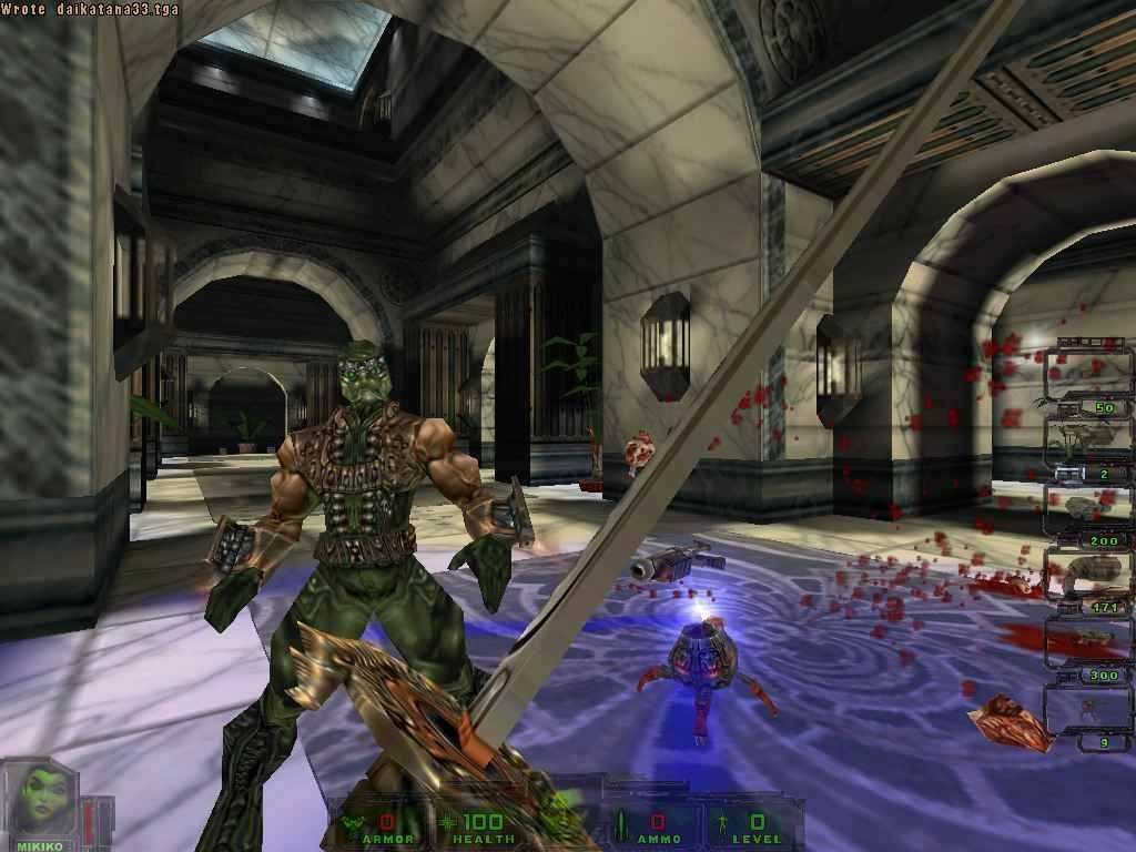 Captura de pantalla de la versión de PC de Daikatana.
