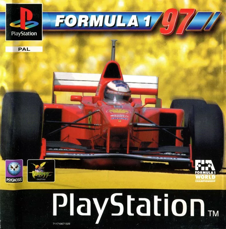 Portada de Formula 1 '97, origen de la controversia alrededor de este juego.