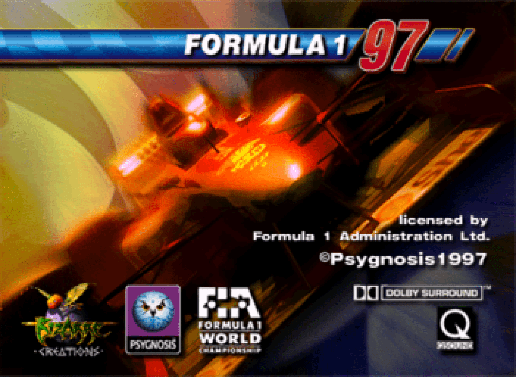 Pantalla del título de Formula 1 '97.